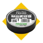 Tracon szigetelőszalag fekete 20x18mm FEK20 20 m Azonnal elérhető