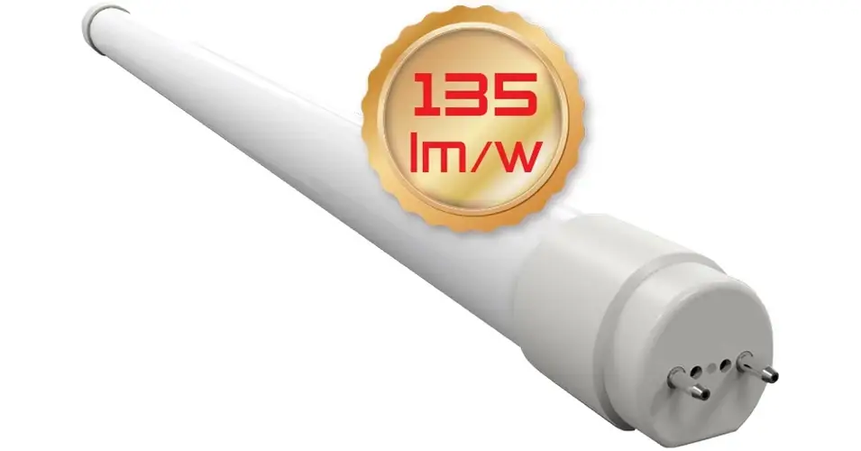 Prémium Tracon LED 18W 2450lm 4000K fénycső üveg opál burás természetes fehér LT8GH12018NW