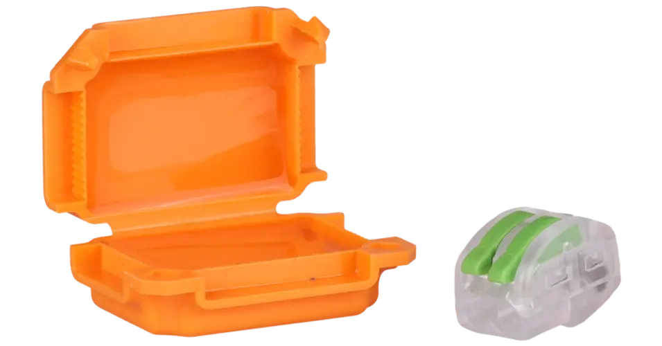 Tracon vízálló műanyag doboz vezeték összekötőhöz 41x28x19mm narancssárga IPX8 BOXW1 Alacsony ár