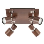 Outlet Merkur mennyezeti 4-es spot GU10 4X MAX 50W Rábalux 6008