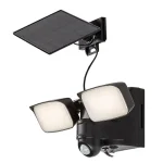 Azonnali szállítás Rábalux Leszno LED kültéri napelemes lámpa 10W 800lm 4000K fekete IP54 77091