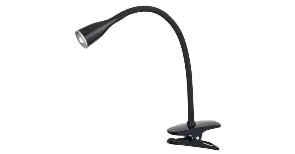 Rábalux Jeff modern megjelenésű csiptetős fekete asztali lámpa LED 4,5W 330lm 4197 Szezonális akció