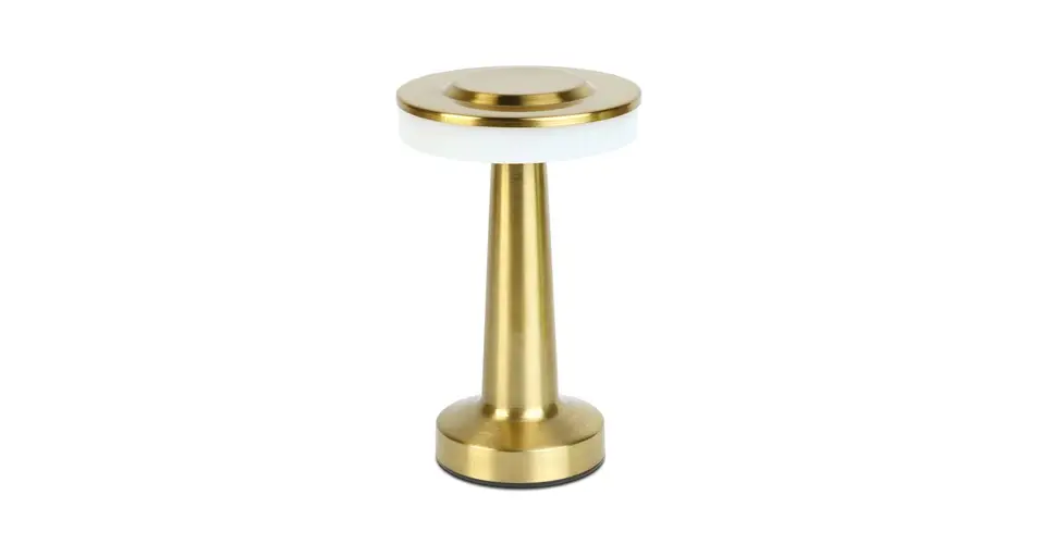 Phenom London LED asztali lámpa arany akkumulátoros USB-C 12500A Azonnali szállítás
