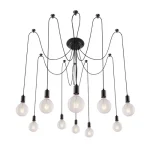Rábalux Caspar indusztriális matt fekete függeszték E27 10x60W 2224 Legjobb ár
