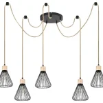 Rábalux Farfalle indusztriális stílusú ötös függeszték E27 5x40W 3150 Biztonságos vásárlás
