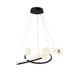Újdonság Optonica LED függeszték 36W 2880lm 3000K fekete IP20 19046
