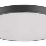 Rábalux Tesia kerek matt fekete mennyezeti okos lámpa LED 60W 5000lm 3000-6000K 3316 Szuper akció