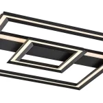 Rábalux Sidona mennyezeti LED lámpa 48W 2300lm 3000K fekete 71071 Azonnali szállítás