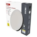 Vedd meg most Emos DIONI LED mennyezeti lámpa 18W 2160 lm CCT kerek fekete IP55 ZM7154