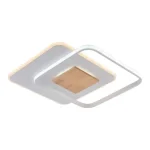 Optonica LED mennyezeti lámpa 60W 4800lm CCT fehér+fa szögletes 19013 Azonnal elérhető