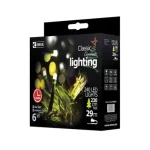 Emos karácsonyi fényfüzér időzítővel 24m 240 LED hideg fehér ZY0805T Népszerű