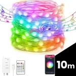 Szezonális akció Garden of Eden smart fényfüzér USB 66 RGB LED 10 m bluetooth 58382B