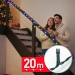 Rendeld meg most Kültéri Fényfüzér 20 m színes 400 LED 220-240V 6W zöld kábel IP44 59768