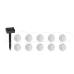Garden of Eden kültéri LED-es szolár fehér lampion fényfüzér 10db fehér 300mAh 2,5m 11227 Ajánlat