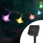 Kültéri LED-es szolár virág fényfüzér 600mAh 2,3m 58218B Szezonális akció