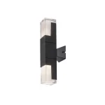Végkiárusítás Rábalux Darvas kültéri LED fali lámpa 12W CCT fekete H35cm IP54 77127