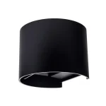 Exkluzív ajánlat Optonica LED kültéri fali lámpa 6W 660lm 3000K fekete kerek IP54 7464