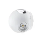 Kiárusítás Optonica LED kültéri fali lámpa 4W 440lm 3000K fehér kerek 4LED IP54 7487