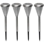 Rendeld meg most Home MX 811/4 napelemes kerti lámpa szett, 4 db, 1 db LED, fém, üveg és műanyag, automatikus MX 811/4