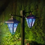 Vásárlói kedvenc Garden of eden LED-es szolár lámpa kandeláber 137 cm fekete hidegfehér 11404B