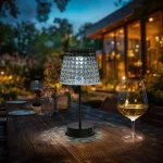 Szuper akció Garden Of Eden napelemes szolár asztali lámpa füst 1 LED IP44 13005B