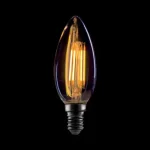 Biztonságos fizetés Elmark vintage dimmelhető filament LED lámpa-izzó C35 gyertya E14 4W 2800-3200K meleg fehér 99LED772D