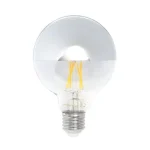 Akciós ár Optonica filament LED izzó ezüst E27 4W 400lm 1800K meleg fehér G95 1887