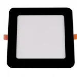Optonica süllyesztett 6W-os 420 Lm beépített LED-es vékony modul, négyzet alakú, 3CCT, fekete 12926 Olcsó