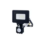 Optonica LED reflektor mozgásérzékelővel 10W 4500K természetes fehér 70cm vezeték fekete 5953 Expressz szállítás