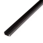 Aluminium profil sín 1000x17x8 mm U profil fekete színben led szalaghoz 41010A1-BK Szuper ajánlat
