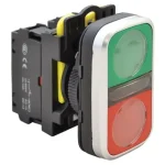 Tracon Kettős világító BE-KI nyomógomb zöld+piros 1×NO+1×NC 5A/230V AC-15 IP65 Alacsony ár