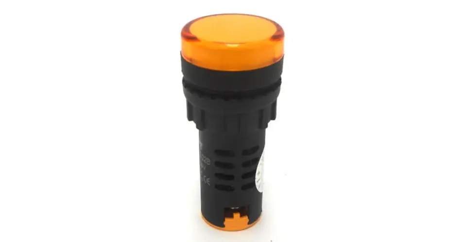 GMV ipari LED jelzőlámpa 22mm 230V sárga Végkiárusítás