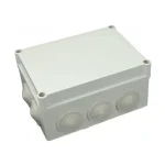 Akciós ár Pawbol S-BOX 406 falon kívüli műanyag kötődoboz gumi bevezetővel 190x140x70mm IP55