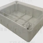 Árengedmény Tracon elektronikai doboz átlátszó fedéllel világos szürke 250×200×90 IP67 IP67 MED25209T