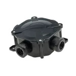 Pawbol kötődoboz 75x75 mm 4 db PG16 tömszelencével fekete IP67 A.0035C Expressz szállítás