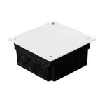 Ne maradj le Budvill süllyesztett kötődoboz fedéllel fekete 100x100x50 mm AK2
