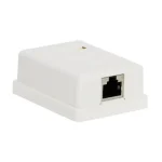 Azonnal elérhető 1x fali FTP aljzat 8P8C RJ45 Cat5 fehér 05396