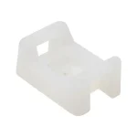 Tracon 2 oldalt fűzhető kábelkötegelő talp natúr csavarozható 26x16 mm CSTALP-6 Ne maradj le