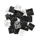 Bestseller Emos kábelkötegelő talp 20x20 mm fekete öntapadós csavarozható A2831 25db/csomag