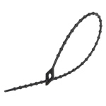 Alacsony ár Tracon gyöngyös kábelkötegelő, gyorskötöző 150x2 mm 150F-GY