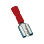 Tracon szigetelt rátolható csatlakozó csúszósaru hüvely 4,8×0,8mm 1,5mm2 piros PCSH5 Prémium