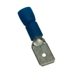 Gyors kiszállítás Tracon szigetelt rátolható csatlakozó csúszósaru csap 6,3×0,8mm 2,5mm2 kék KCS6