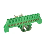 Árcsökkenés Tracon szigetelt földelősín gyűjtősín zöld 12P 230/400VAC 100A 8x12mm NPE-G8-12