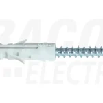 Kiárusítás Tracon M6×30mm PA6.6 Normál tipli+csavar, szürke T6CS-PA
