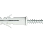 Azonnal elérhető Tracon peremes tipli+csavar szürke M6×30mm PA6.6 T6PCS-PA