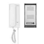 Bestseller Home DP 22 vezetékes kaputelefon szett, falon kívüli alumínium kültéri egység, kétvezetékes bekötés, IP23 vízállóság, 230V DP 22