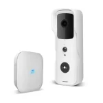 Delight Smart Wi-Fi-s videó kaputelefon csengő szett akkumulátoros MicroSD FHD PIR fehér 55386WH Újdonság