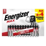 Energizer Max alkáli mikro ceruza elem AAA 8+4db/bliszter Azonnali szállítás