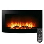 Home FKK 17 falra szerelhető elektromos látványkandalló 1000W/2000W, heti program, távirányító íves, fekete FKK 17 Legkelendőbb