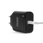 Delight hálózati adapter Type C gyorstöltő PD20W fekete Gyorstöltés 55046BK Kedvezmény